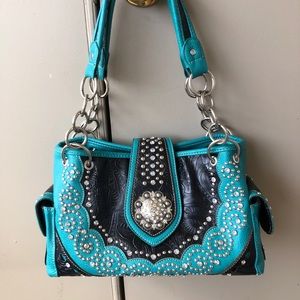 SOLD!! American Bling Leather Purse